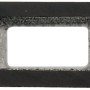 Abstandshalter für WPC Sichtschutzzaun Paneel XL, anthrazit, zur Auflockerung des Zauns.