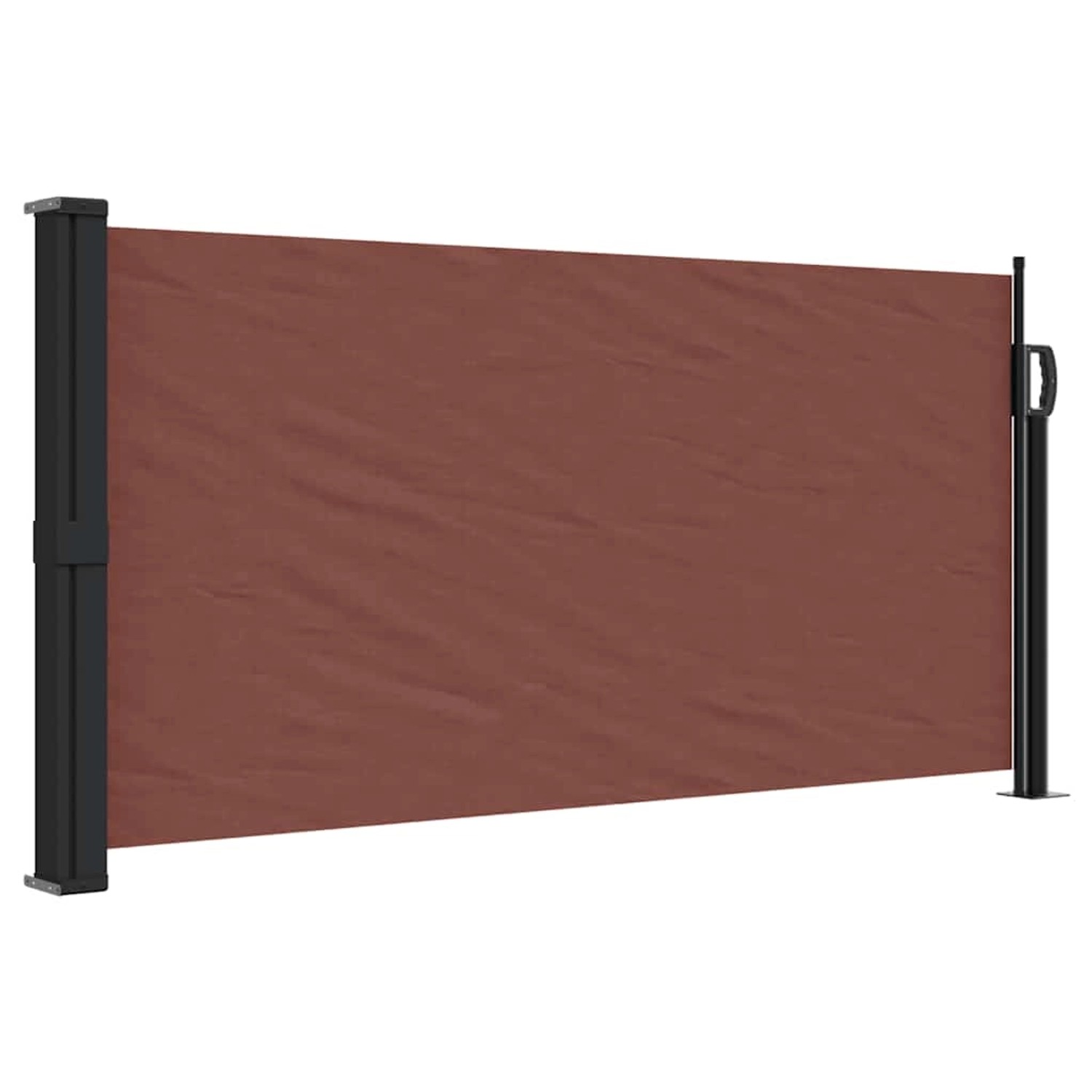 furnicato Seitenmarkise Ausziehbar Braun 100x500 cm günstig online kaufen