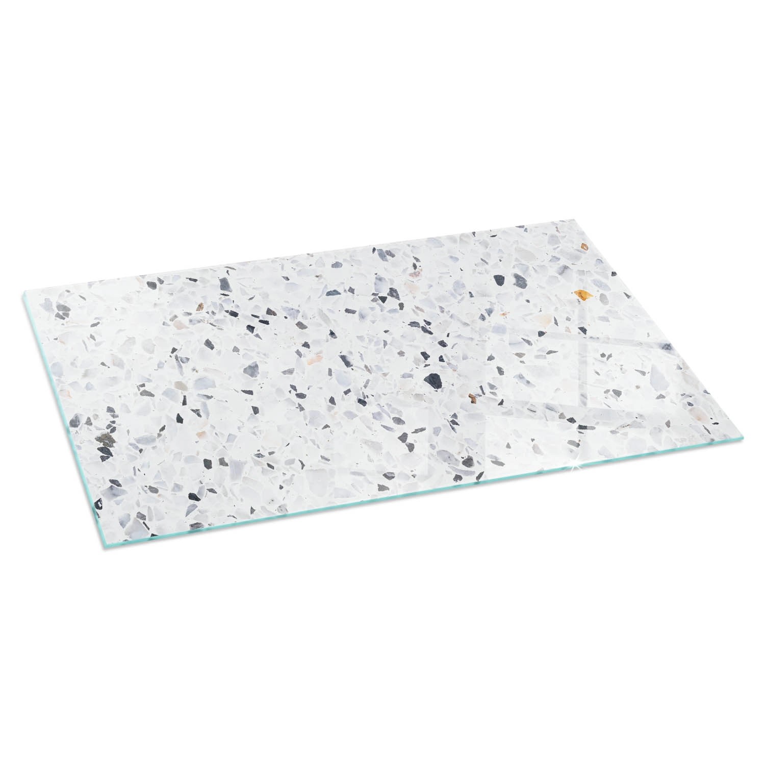 Tulup Glasplatte für Kamin Steinmuster mit Partikeln Funkenschutzplatte Kam günstig online kaufen