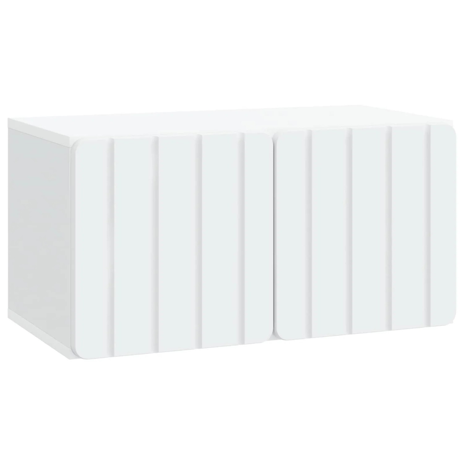 vidaXL Wandmontierter TV-Schrank Weiß 59,5 x 31 x 30 cm Holzwerkstoff 898365
