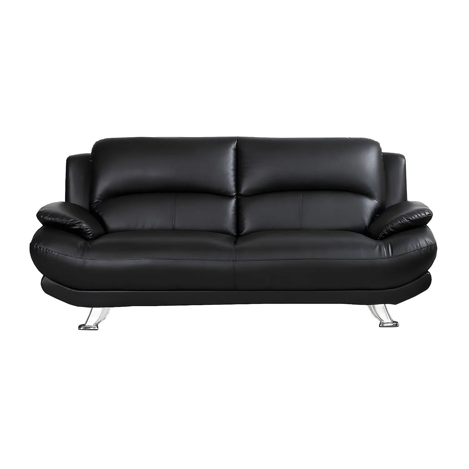 Vente-unique Sofa Ohne Schlafmöglichkeit Musko Schwarz 200 cm