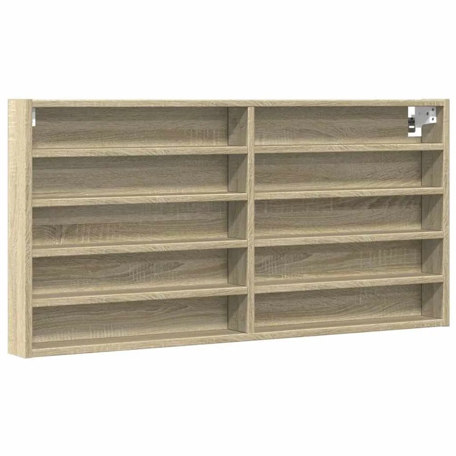 vidaXL Vitrinenschrank Sonoma-Eiche 100x8,5x50 cm Holzwerkstoff 847949