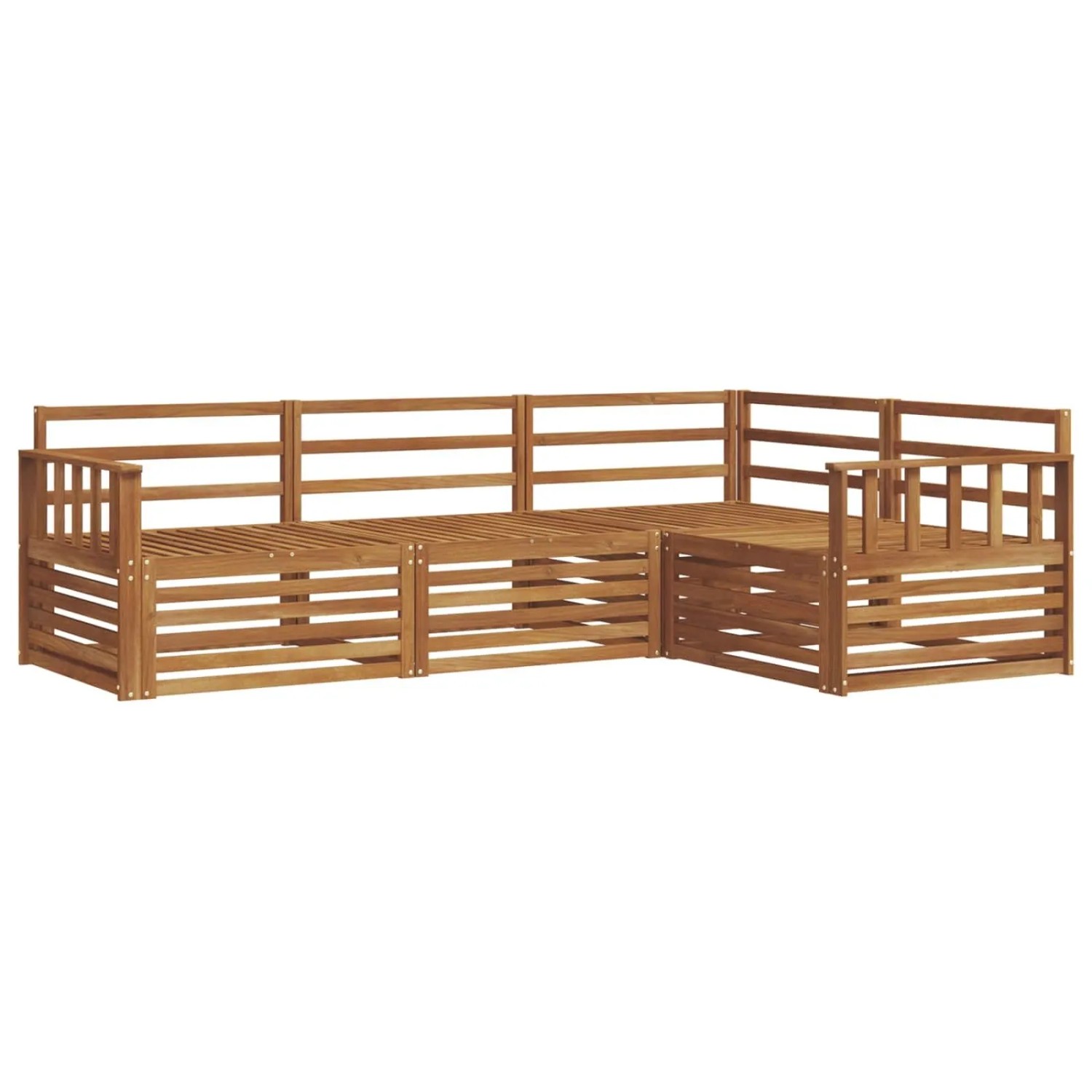 vidaXL Outdoor-Sofagarnitur 4-Tlg Natur 3373369