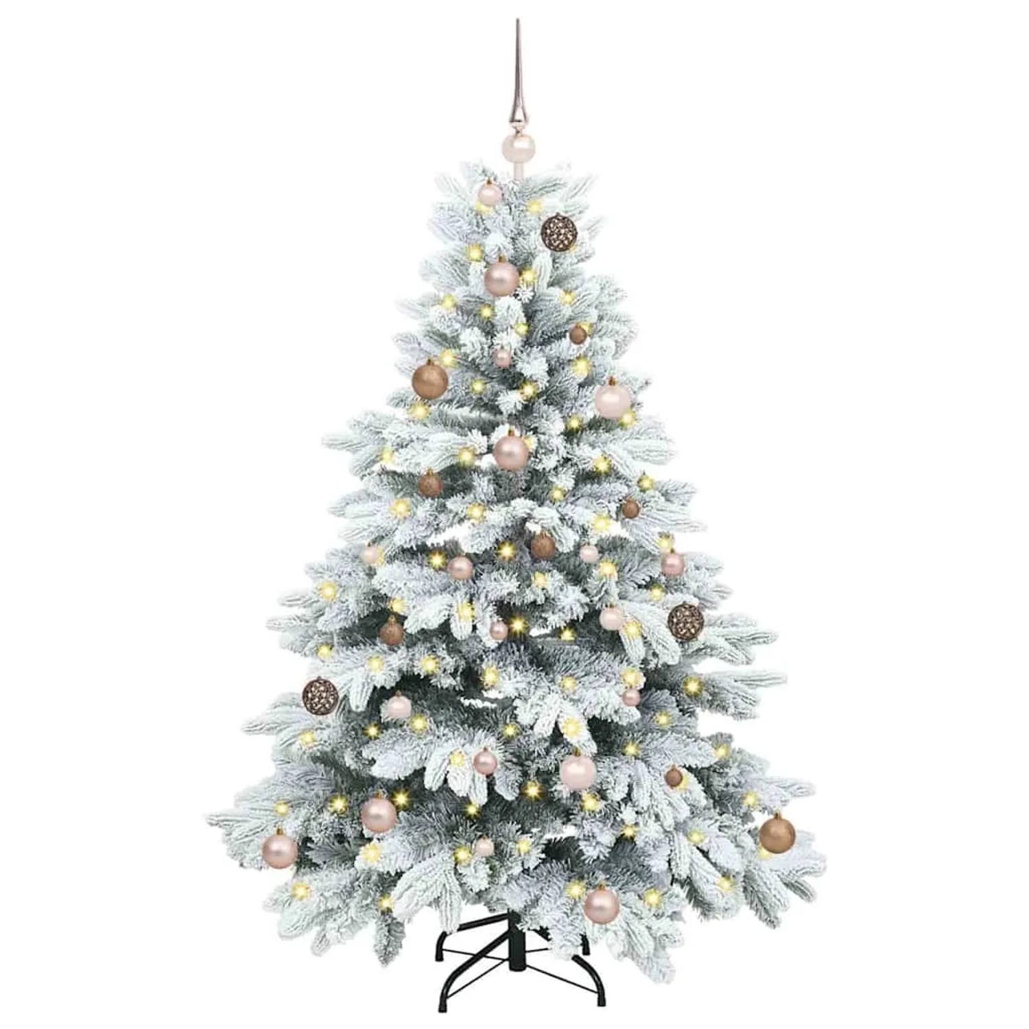 vidaXL Künstlicher Weihnachtsbaum mit 150 LEDs Grün 150 cm PE und PVC 3397599