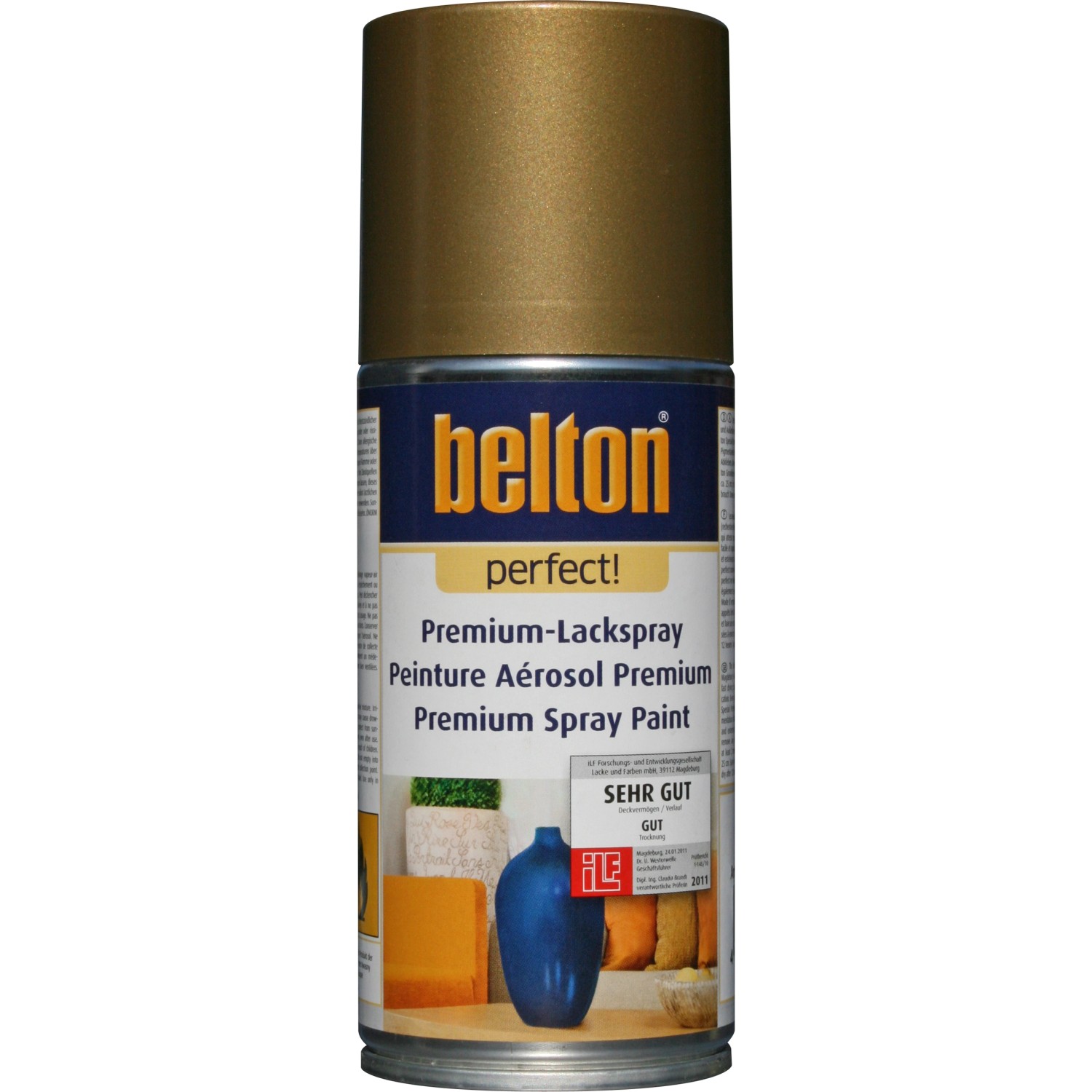 Belton Perfect Premium-Lackspray Gold glänzend 150 ml