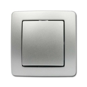 TEM EKONOMIK Kreuz Schalter Silber 250V10A UP