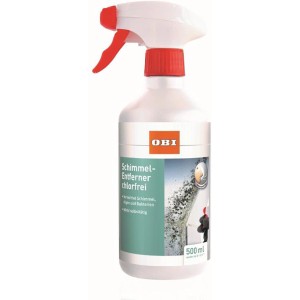 OBI Schimmel-Entferner chlorfrei, 500ml Flasche mit Sprühkopf. Zur Schimmelbekämpfung im Innenbereich.