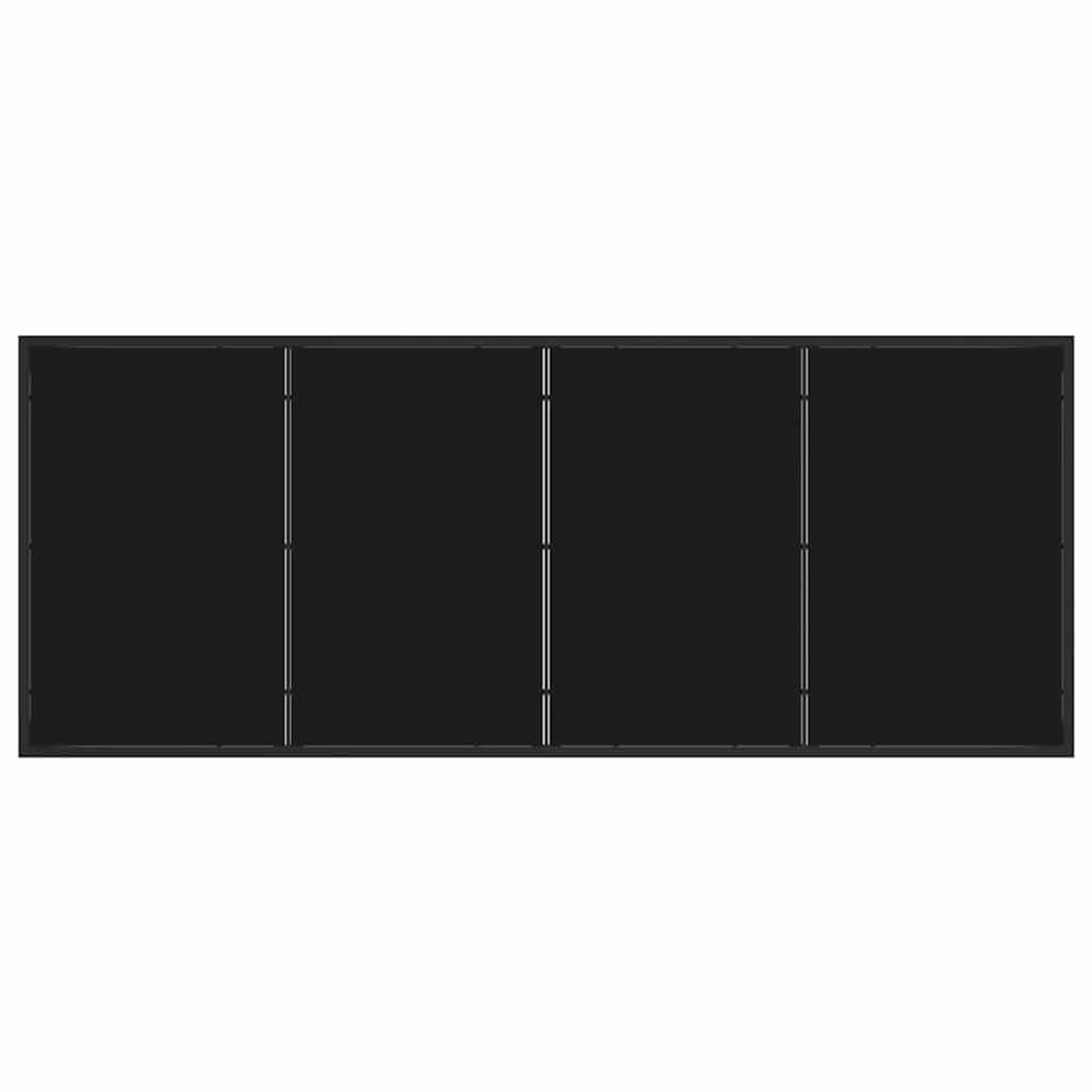 vidaXL Garten Essgruppe, 5-teilig, beige Poly Rattan, Tischplatte aus Glas, mit Kissen.