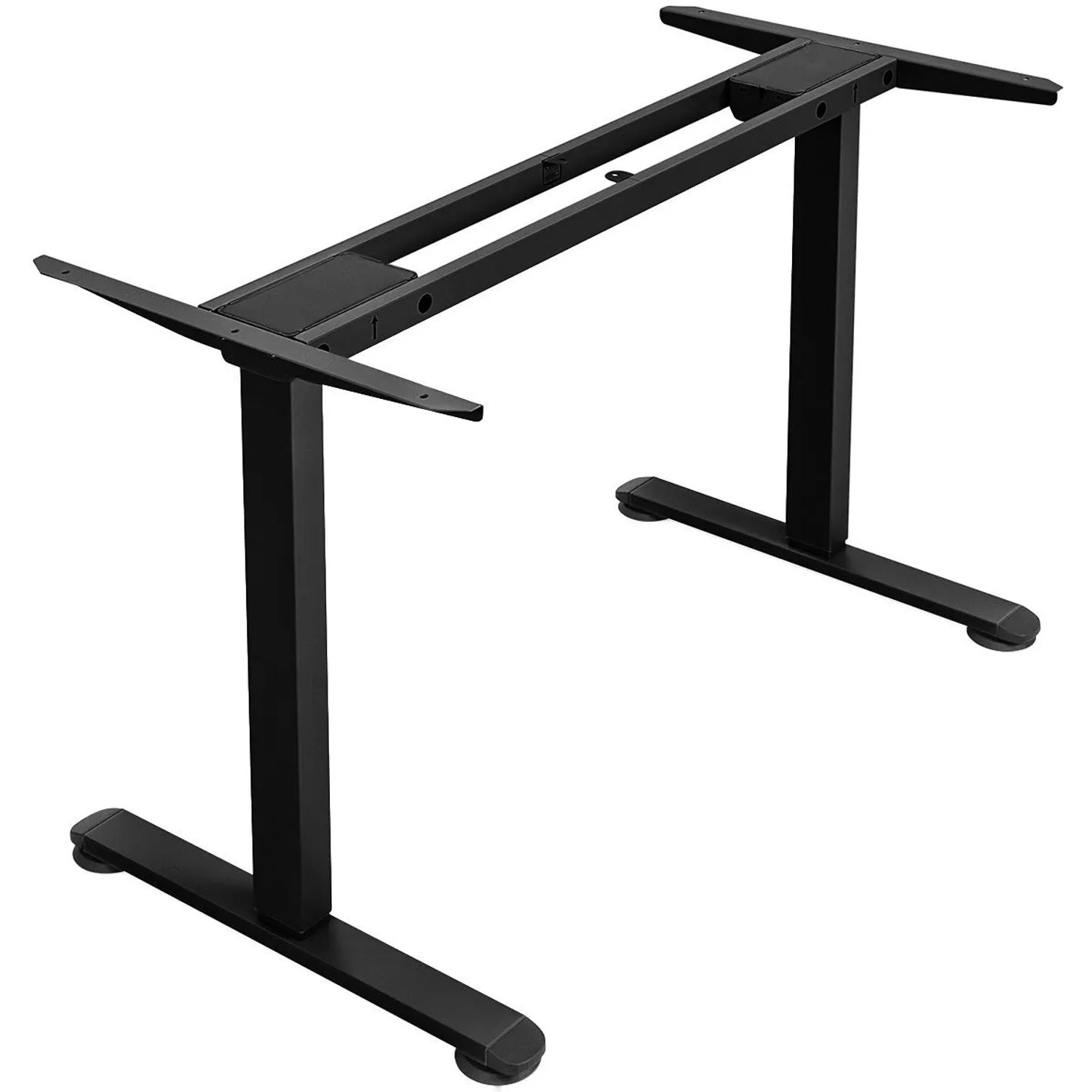 Costway Elektrisches Tischgestell mit 2 Motoren Schwarz