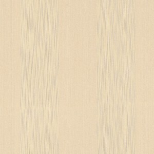 Gestreifte Vliestapete in Creme und Beige mit Textil-Optik für Wohn- und Schlafzimmer.