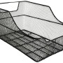 Schwarzer Fischer Fahrradkorb für Gepäckträger, engmaschig und stabil.