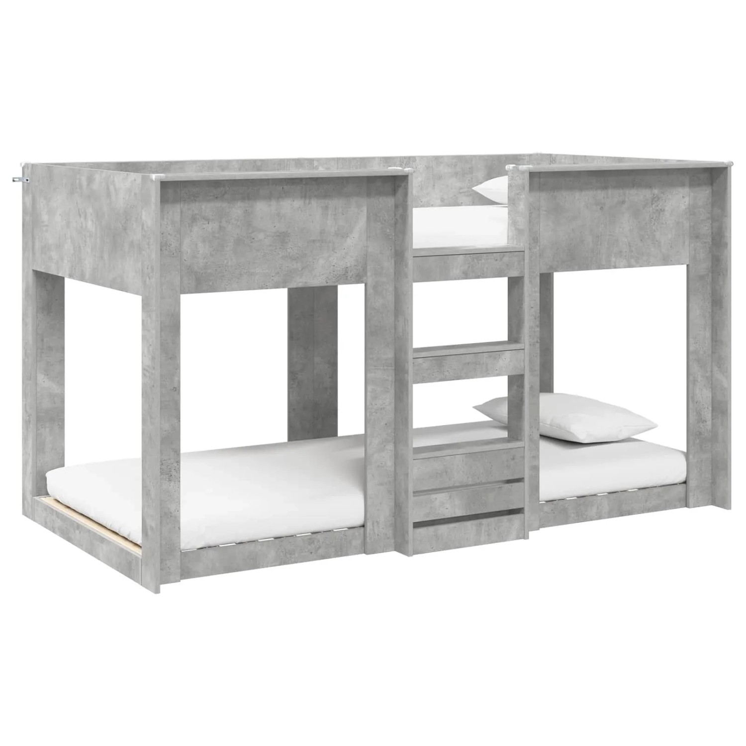 vidaXL Etagenbett für Kinder Beton Grau 90 x 190 cm Holzwerkstoff 3410398 günstig online kaufen