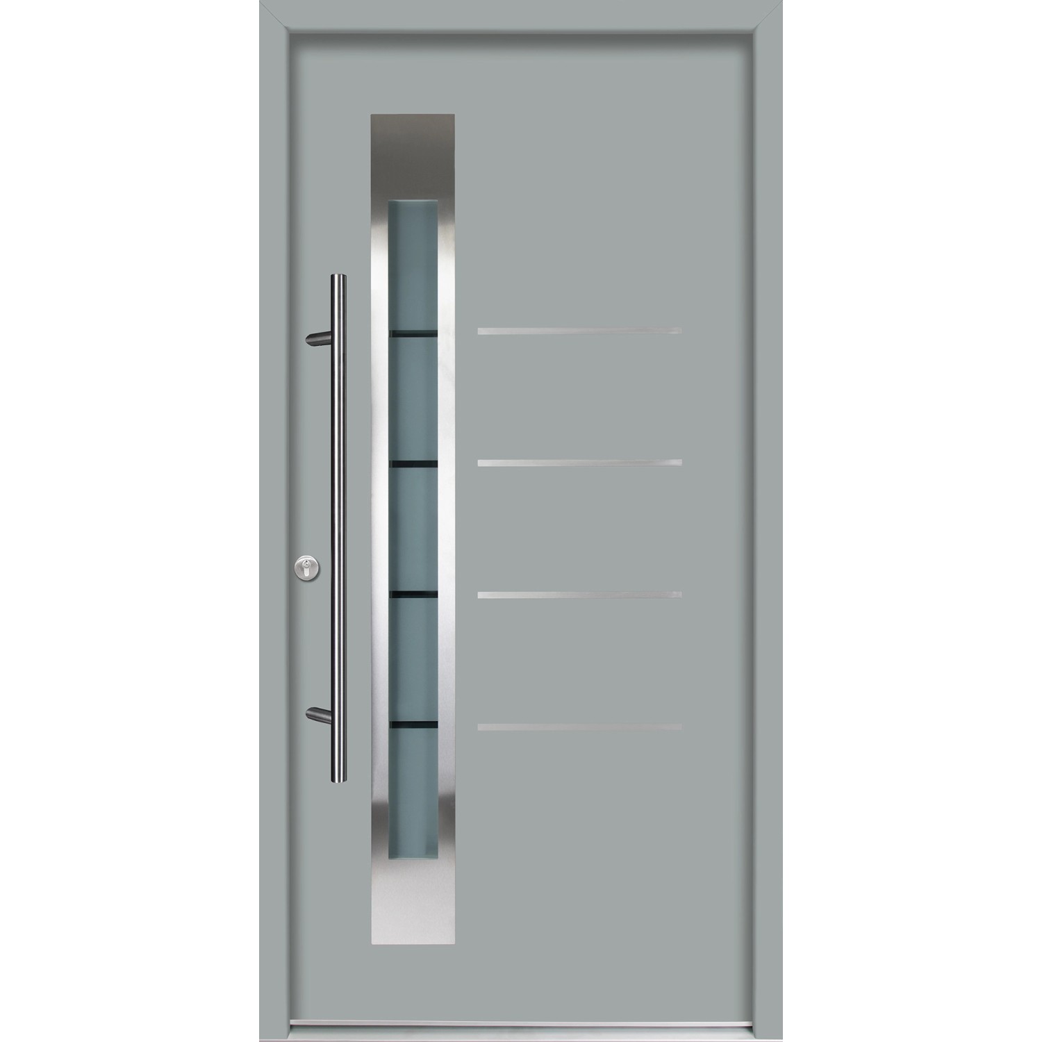 Splendoor Thermospace Haustür Berlin Prime 100x210 cm Grau L günstig online kaufen