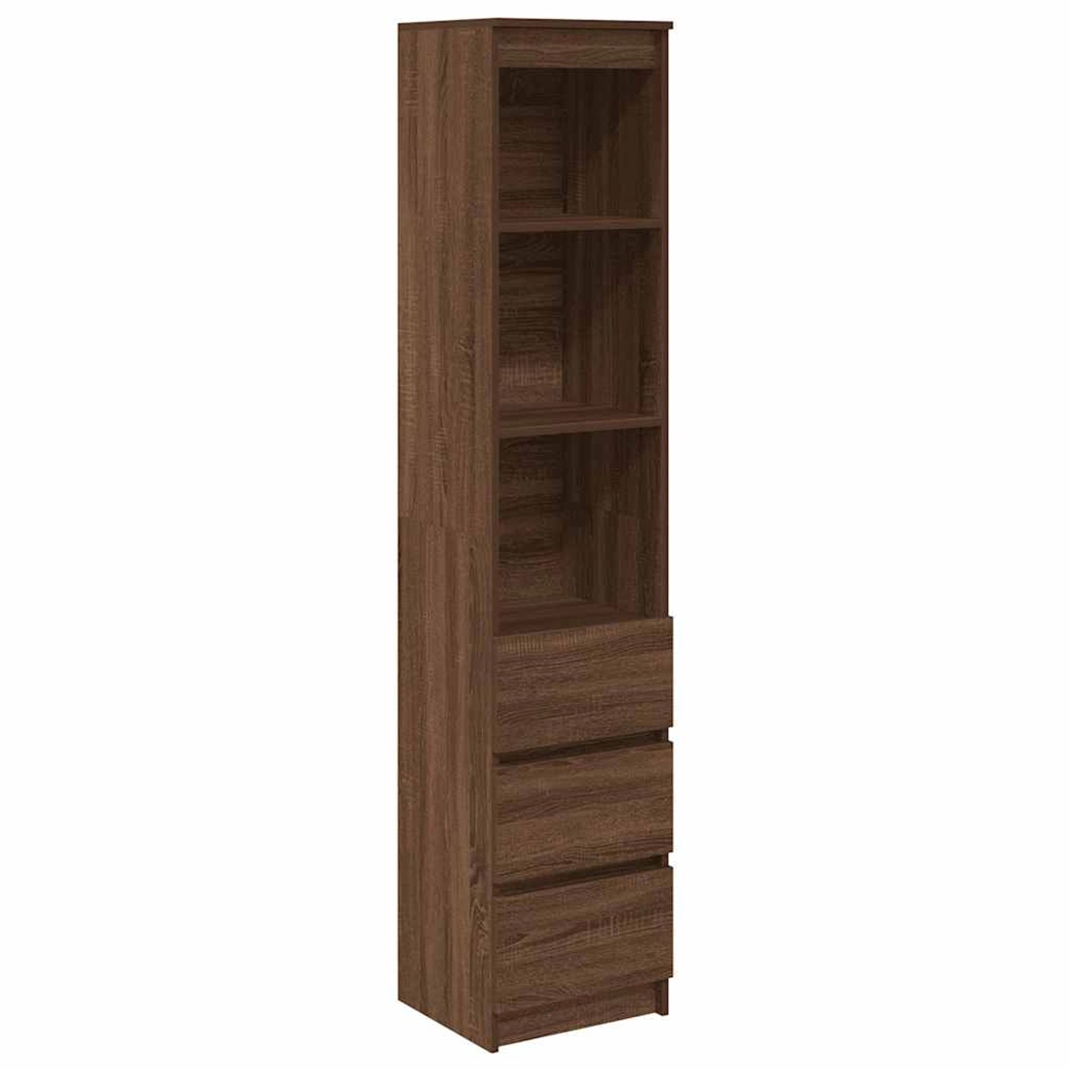 vidaXL Highboard Braun Eichen-Optik 37,5x35x180 cm Holzwerkstoff 861667 günstig online kaufen