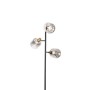 QAZQA Stehlampe Schwarz mit Gold mit Rauchglas 3 Lichter Zuzanna_5