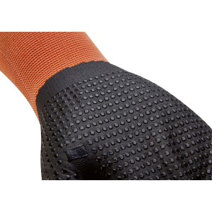 Detailaufnahme: Handfläche des LUX Allroundhandschuh Gr. 8, mit Noppen für sicheren Griff.