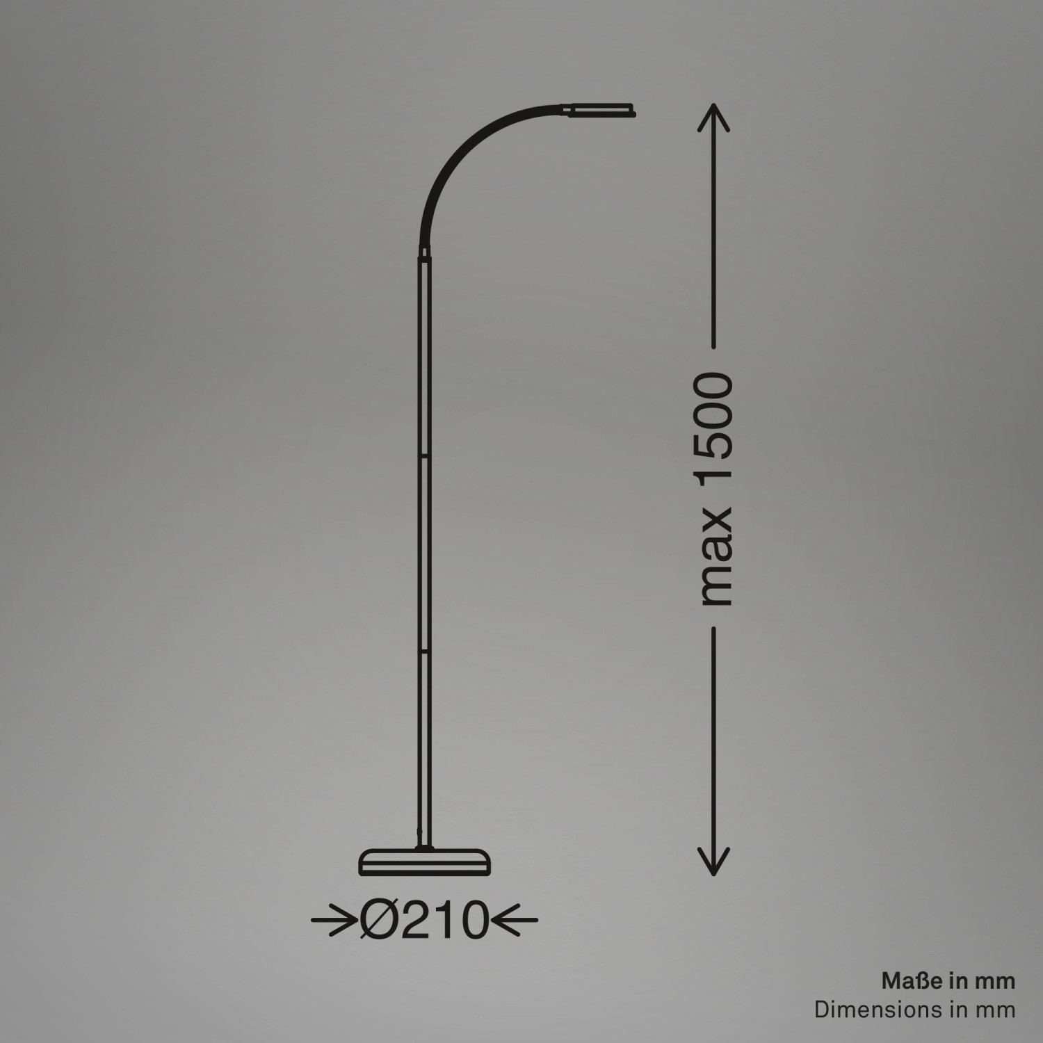 Brilo LED-Stehleuchte Megg Schwenkbar Dimmbar Touch Beige 21 x 150 cm_11