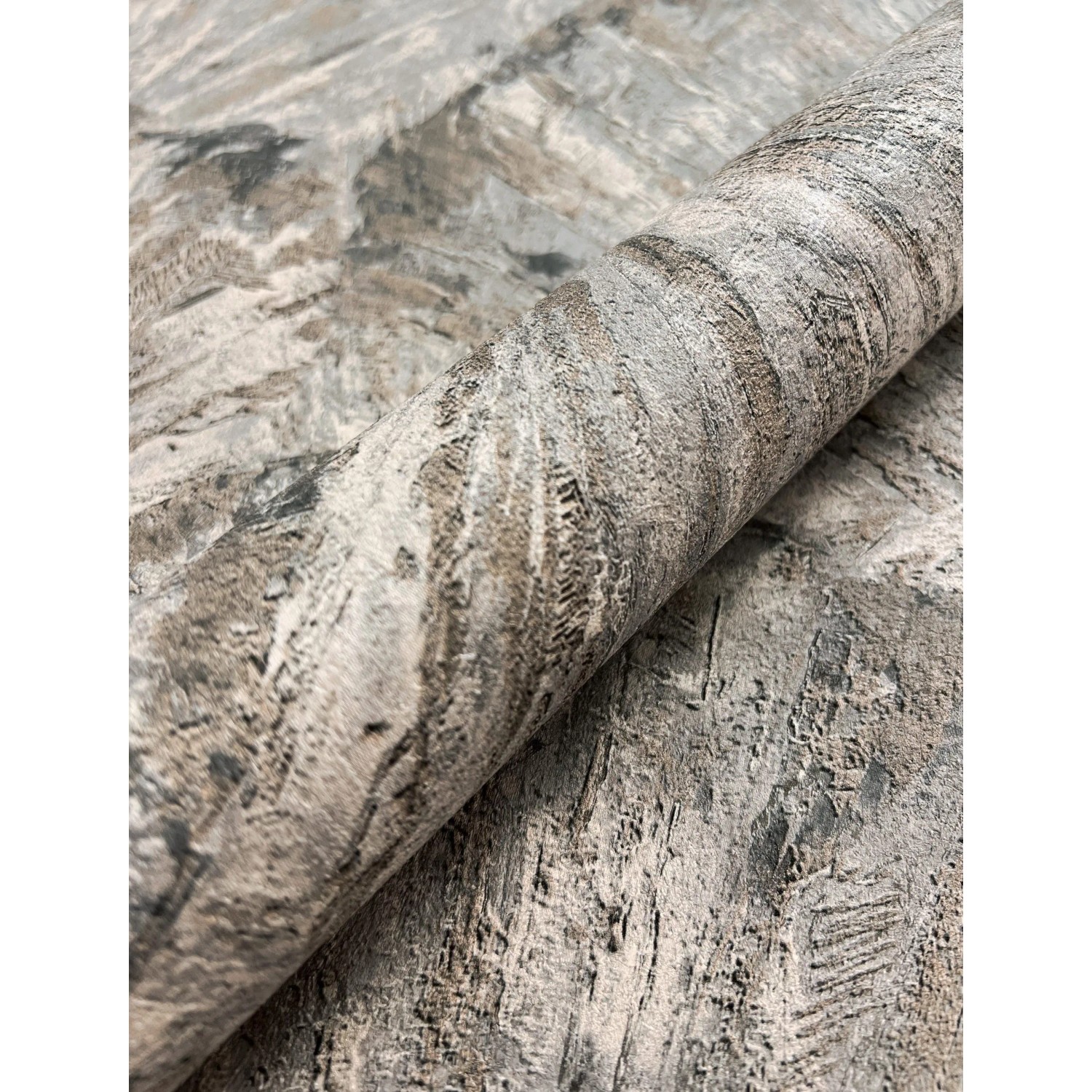 Newroom Vliestapete Sanja Dark Grey Muschel Modern FSC® günstig online kaufen