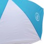 Detailaufnahme Sonnenschirm für AXI Nick Sand- & Wasser-Picknicktisch, blau-weiß.