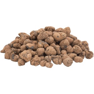 Floragard Blähton/Tongranulat, Drainagematerial für Hydrokultur, Nahaufnahme.