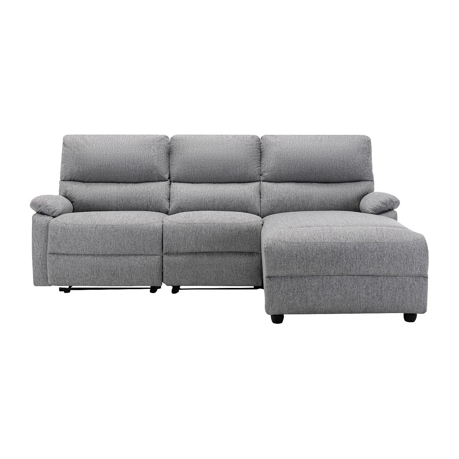 Vente-unique Relaxsofa Lunano Hellgrau 234 cm