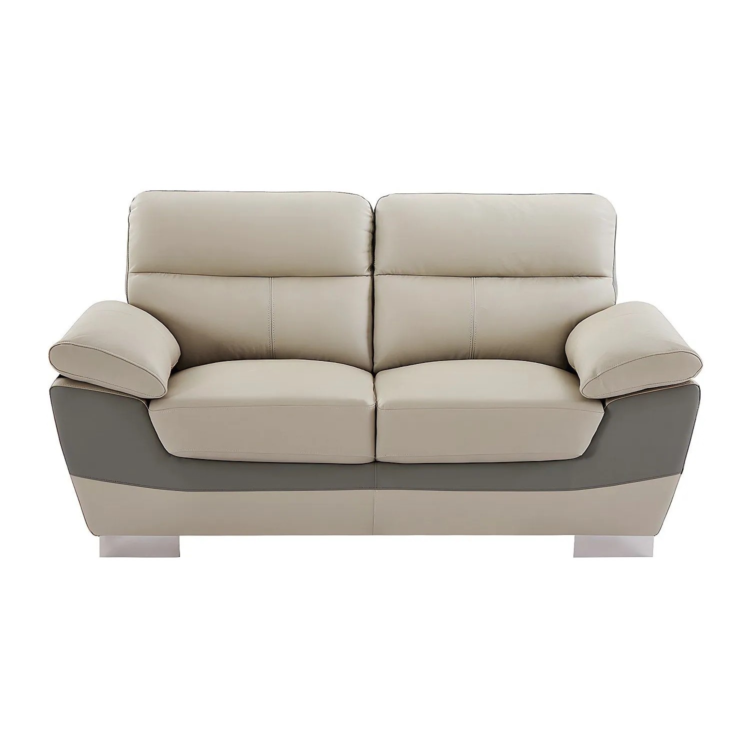 Vente-unique Sofa Ohne Schlafmöglichkeit Francesca Taupe 170 cm