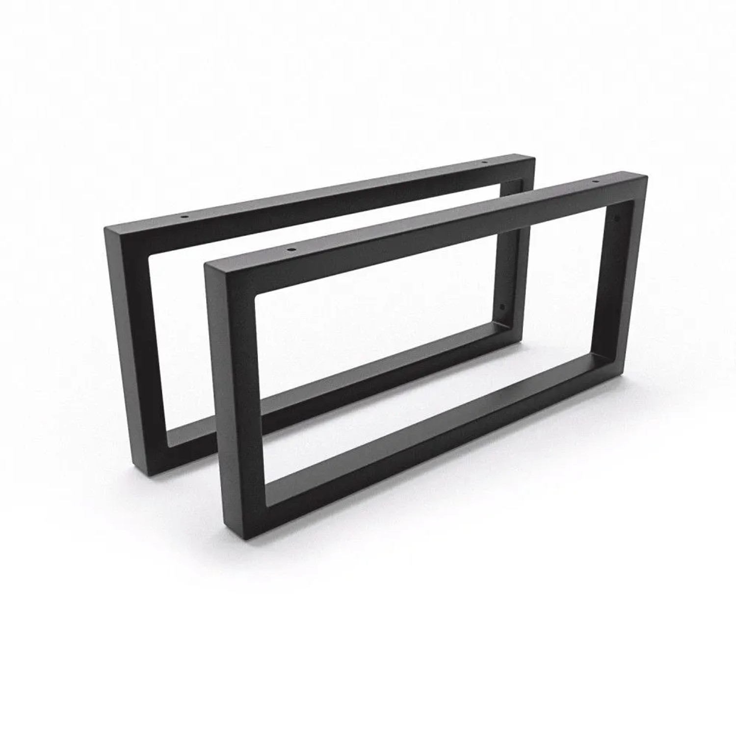 HEVVA Waschtischhalterung RHEIN 20 cm Hoch 45 cm Tief 2er Set Schwarz