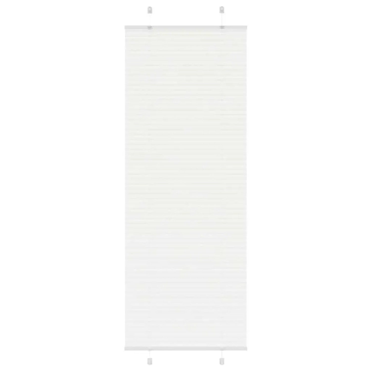 vidaXL Plissee Weiß 75x200 cm Stoffbreite 74,4 cm Polyester 4015512 günstig online kaufen