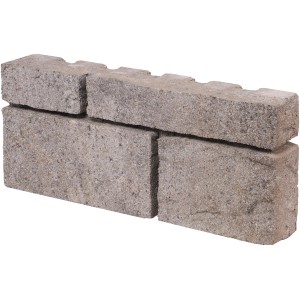 EHL Mauerstein Tribus Quada Muschelkalk, 40,2x18x6,7cm, Beton Mauersteine für Garten- und Landschaftsbau.