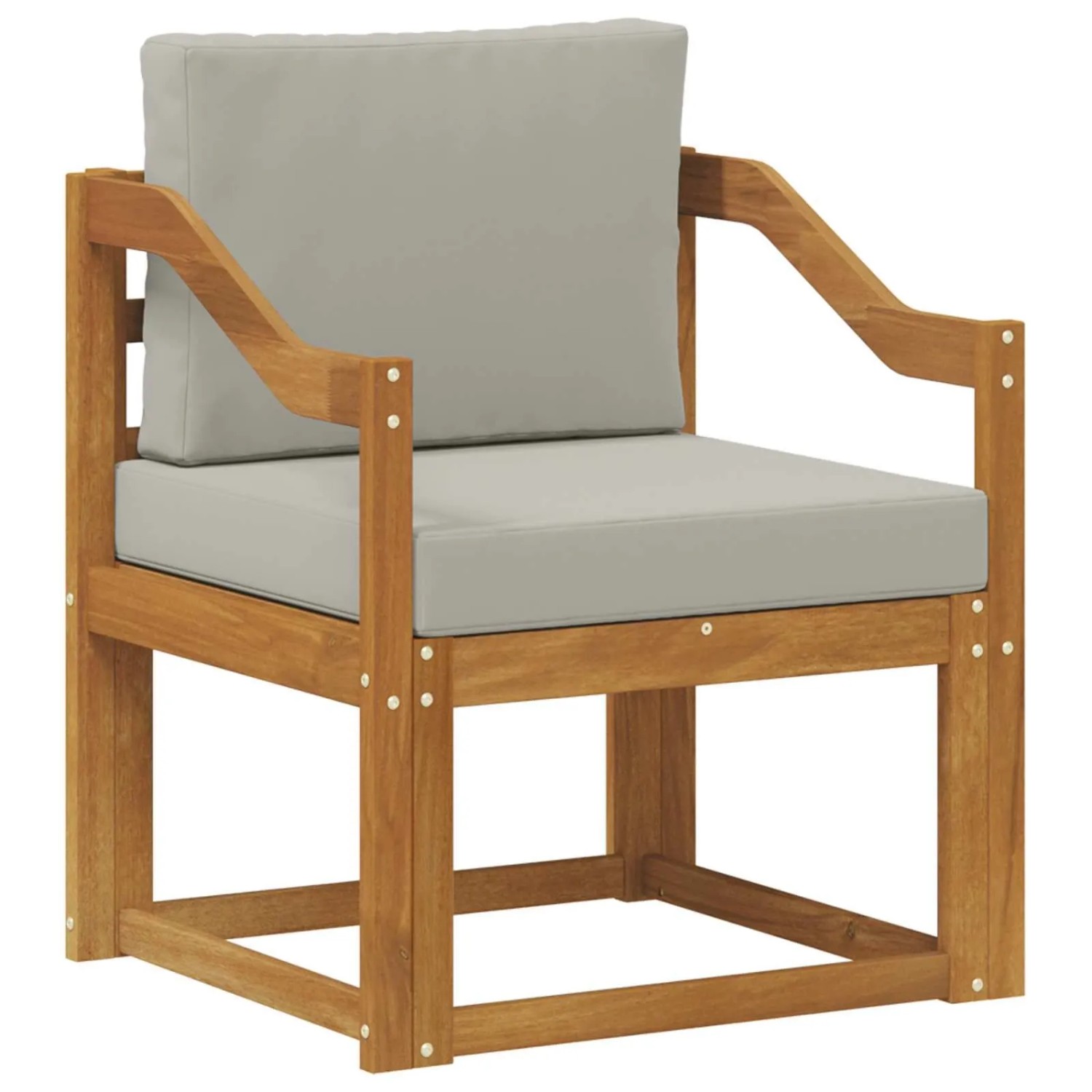 vidaXL Outdoor-Sofagarnitur Massives Akazienholz und Polyester 3436248