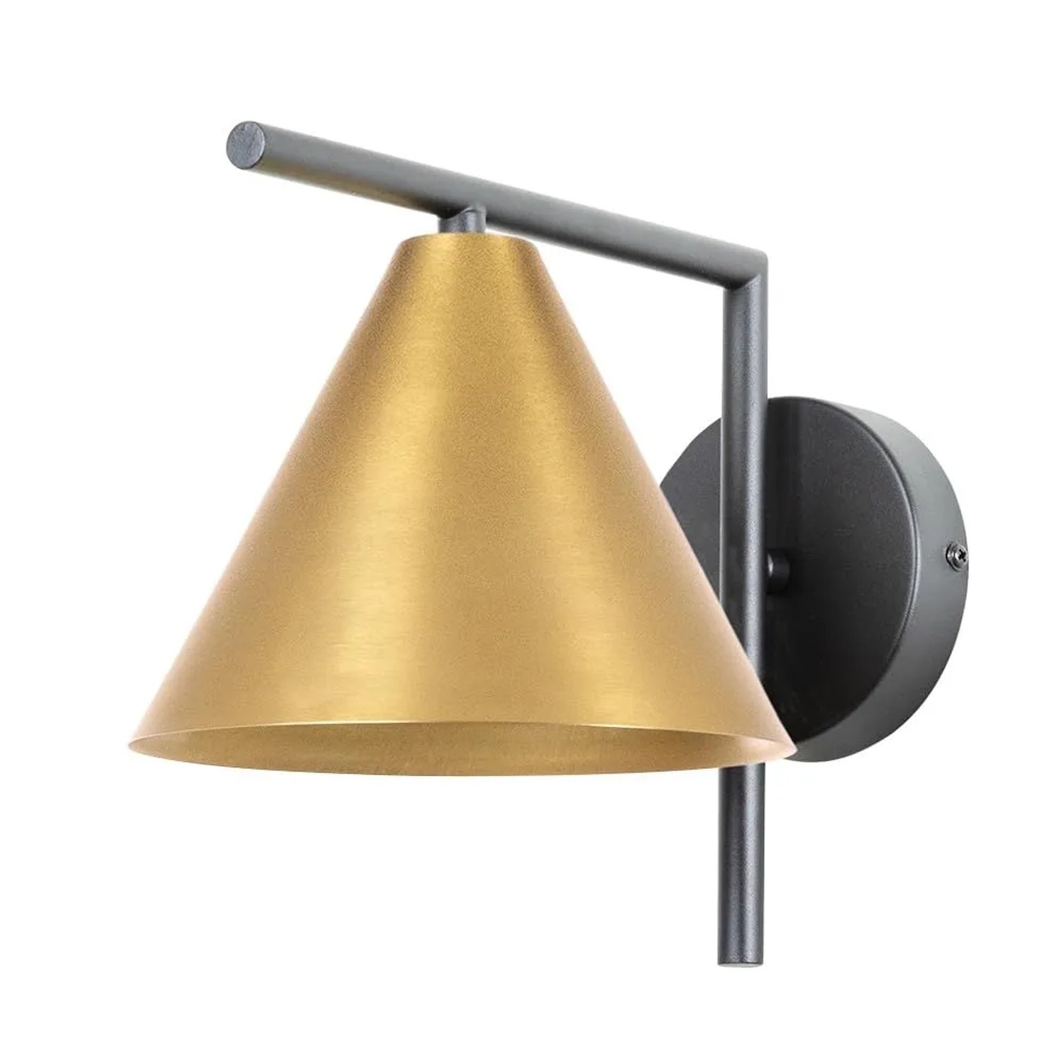 Arte Lamp Wandleuchte Jishui E27 Schwarz Messing Metall