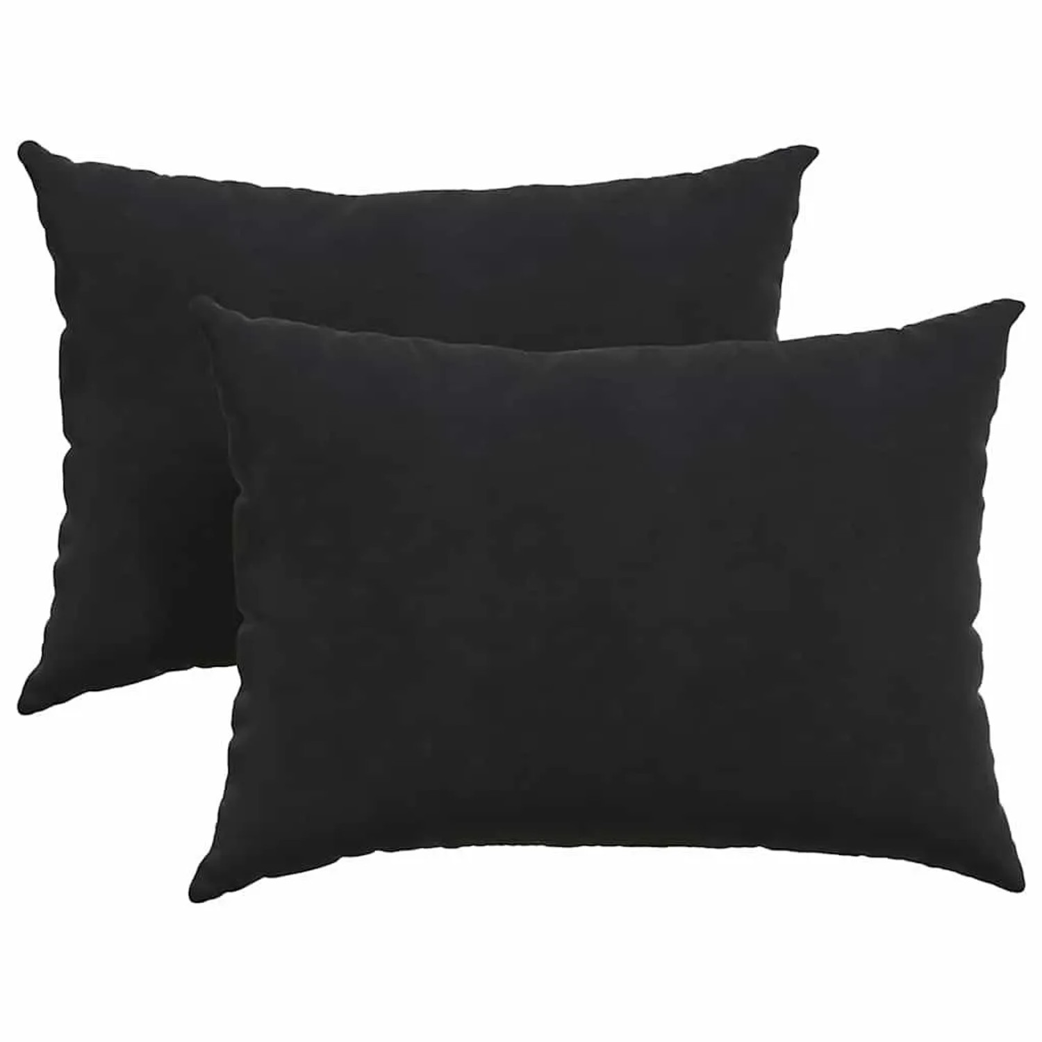 vidaXL Sofakissen 2 Stück Schwarz 70 x 50 cm Cordstoff 42013762