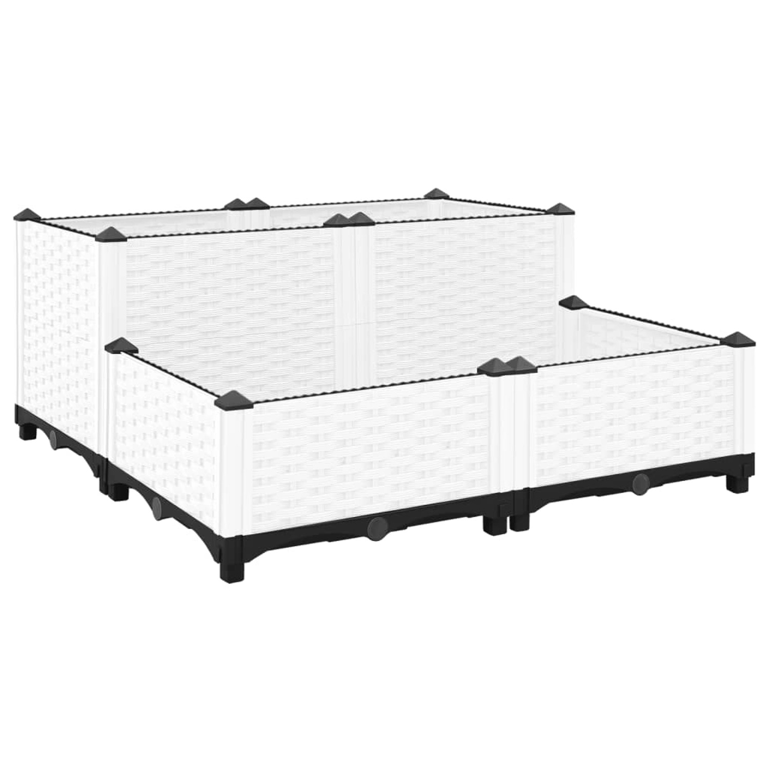 furnicato Hochbeet 80x80x38 cm Polypropylen