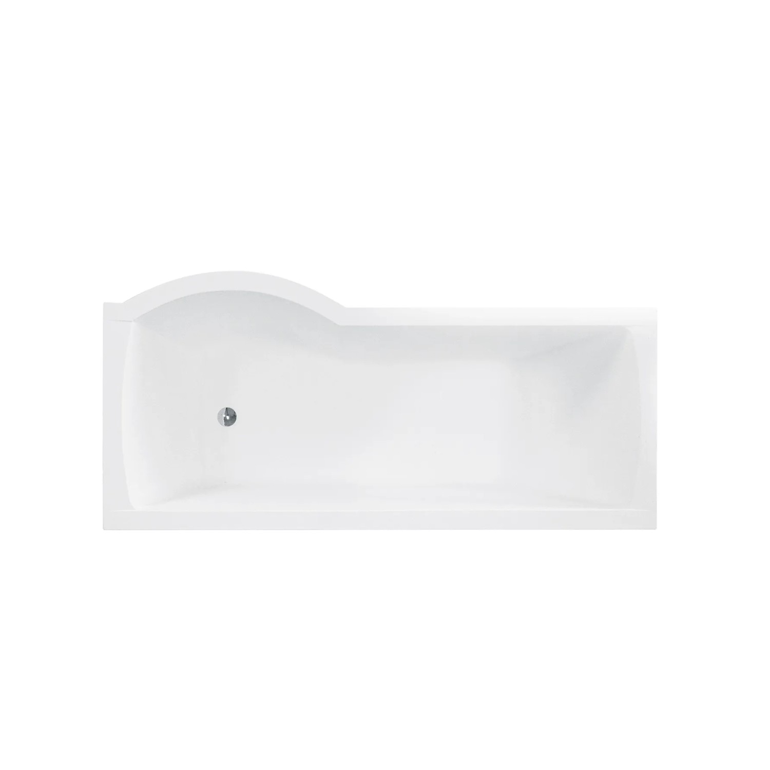 Bad Land Badewanne Rechteck INSPIRO 170x70 Rechts Mit Glasabtrennung  Ablauf Füße