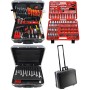 Famex Werkzeugkoffer Professional, 301-teilig, gefüllt mit Werkzeugset im ABS-Trolley.
