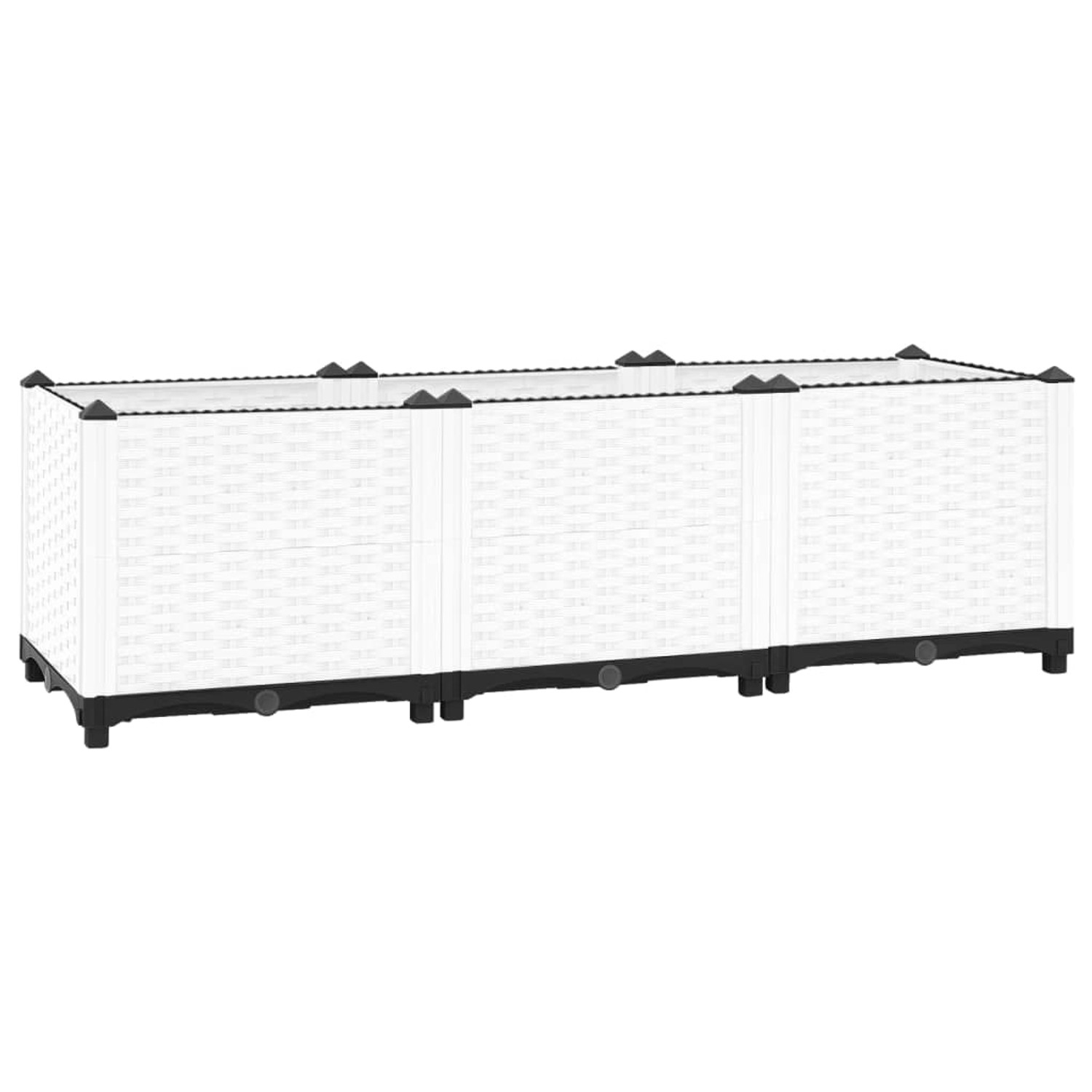 furnicato Hochbeet 120x40x38 cm Polypropylen