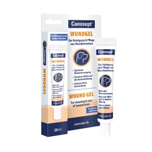 Canosept Wundgel für Hunde, 20ml Tube zur optimalen Wundversorgung und Pflege.