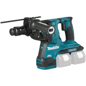 Makita Akku-Kombihammer DHR281ZJ Solo, blaugrün, mit SDS-Plus Aufnahme und Zusatzhandgriff.
