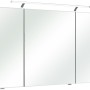 Pelipal Spiegelschrank Serie 4005, 120 cm, Steingrau mit Aufsatzleuchte. Badezimmerschrank mit drei Spiegeltüren.