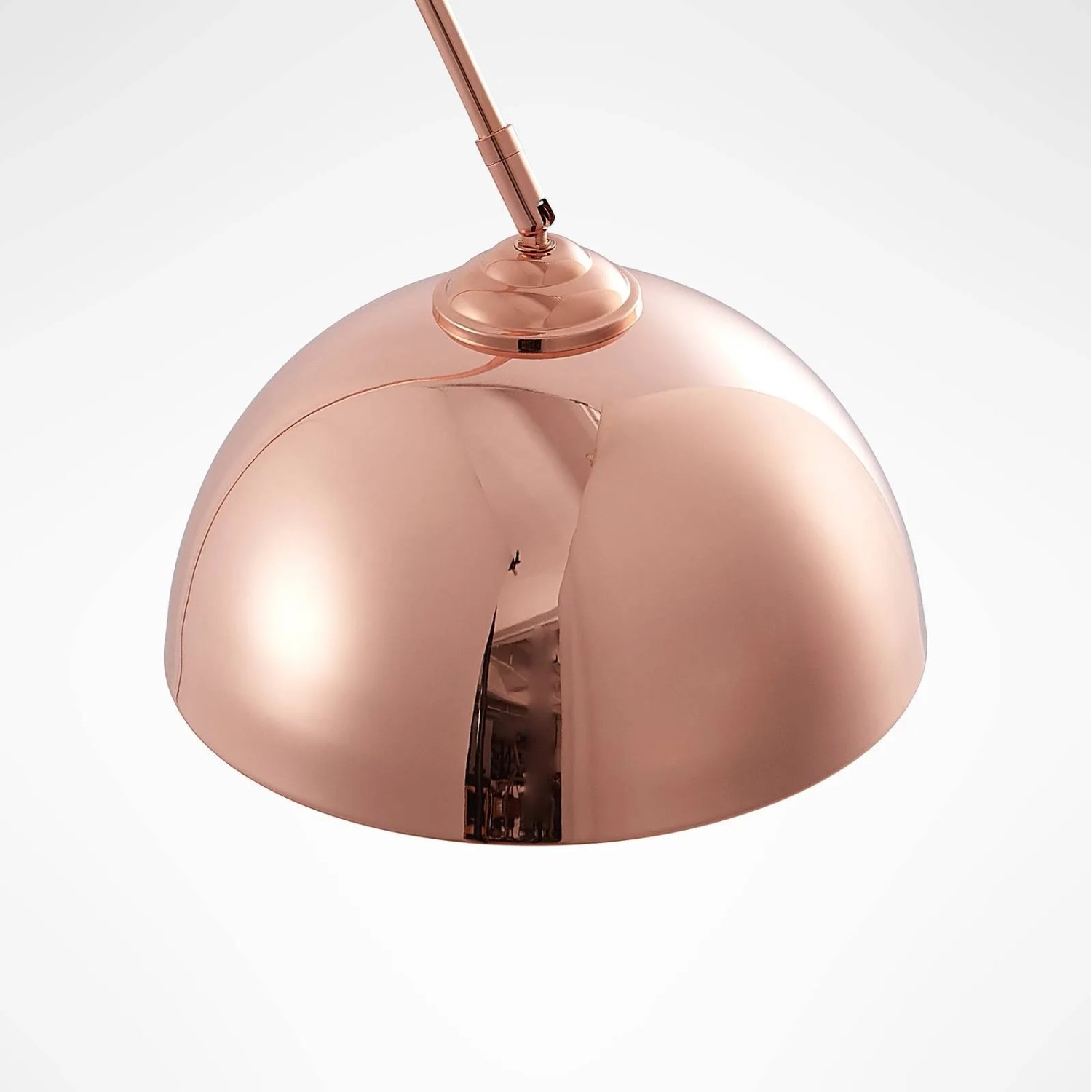 Lindby Stehlampe Bogenleuchte Lennart Modern in Kupfer aus Metall 1-flammig E27 Wohnzimmerleuchte_5