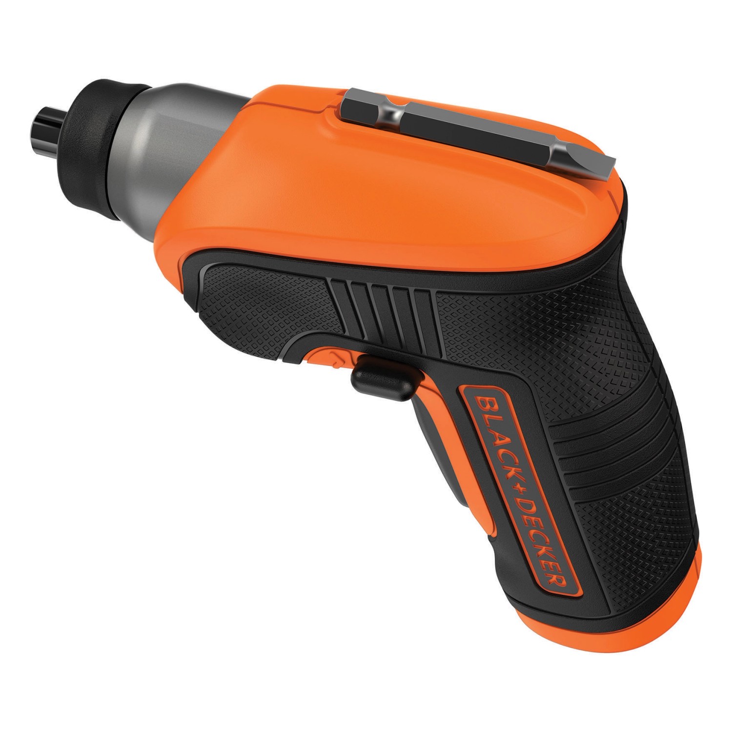 Black+Decker Akkuschrauber CS3652LC Solo, orange/schwarz, Bit-Aufnahme.