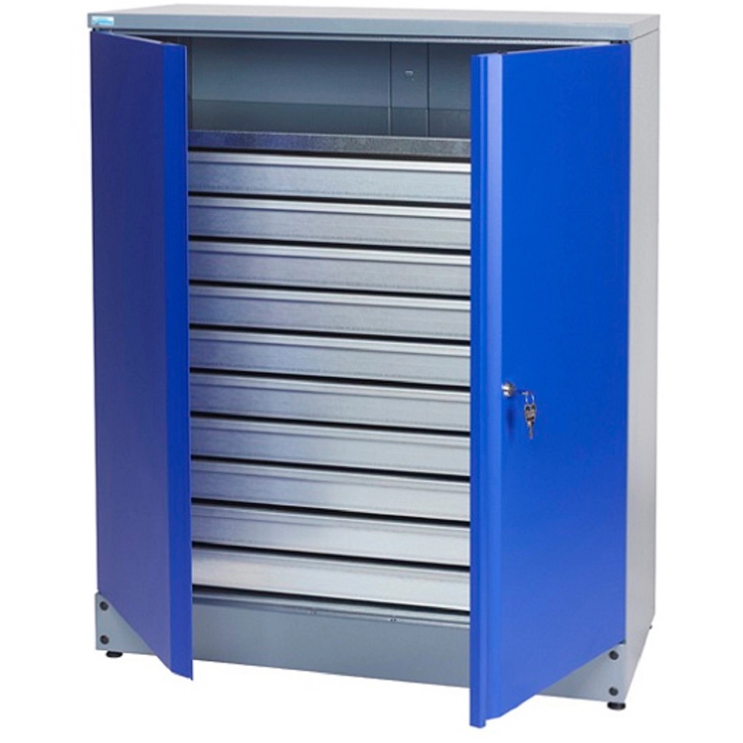 Küpper Materialschrank Modell 70697, 10 Schubladen, Doppeltür, 910 mm breit