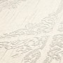 Barock Tapete in Beige und Grau mit Ornamenten, matte Textiloptik.
