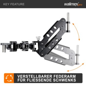 Walimex Pro Stabybalance Set Weste Federarm Schwebestativ 4Kg Stativ Videografie