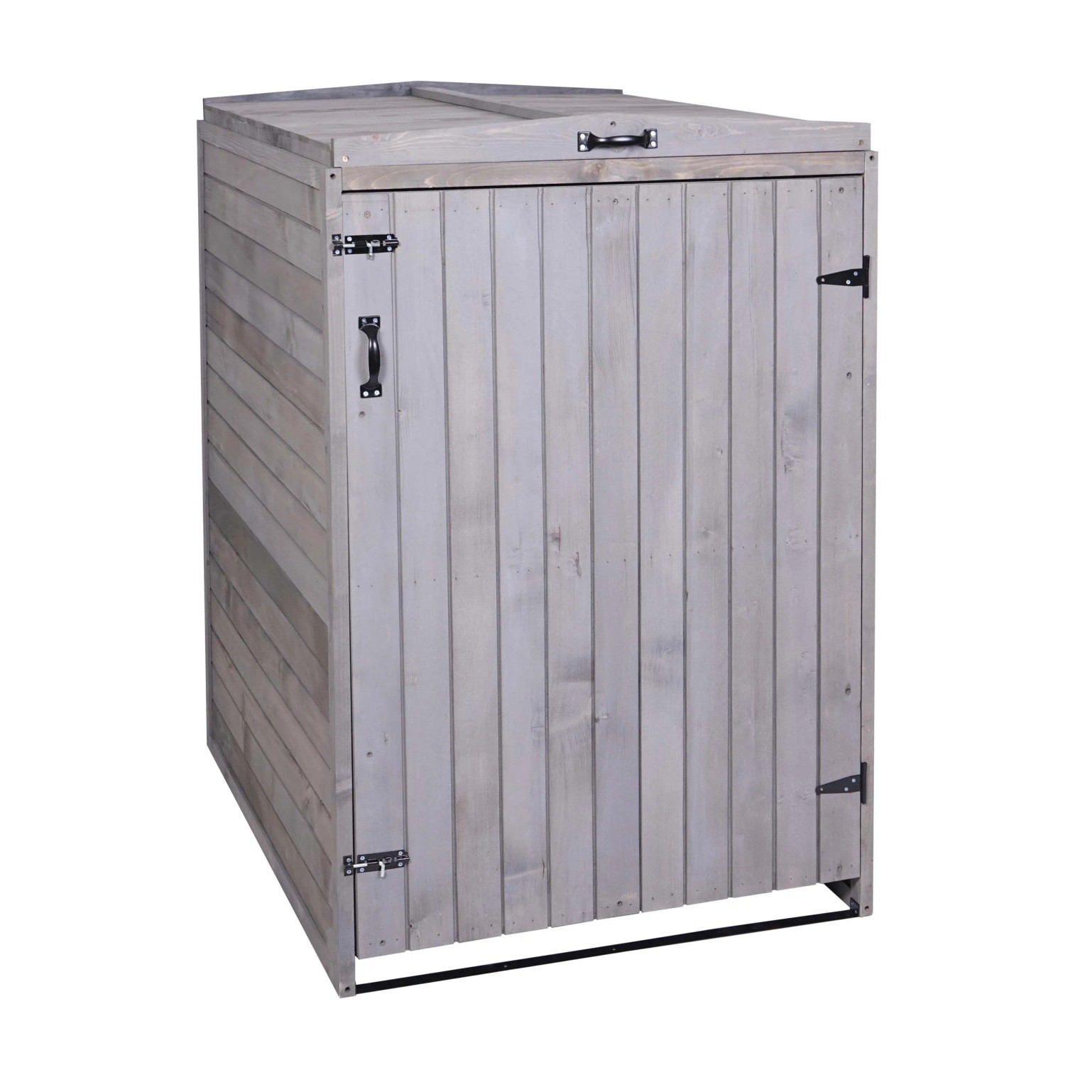 MCW 1er-/2er-Mülltonnenverkleidung H74 Anthrazit-Grau 126x80x98cm