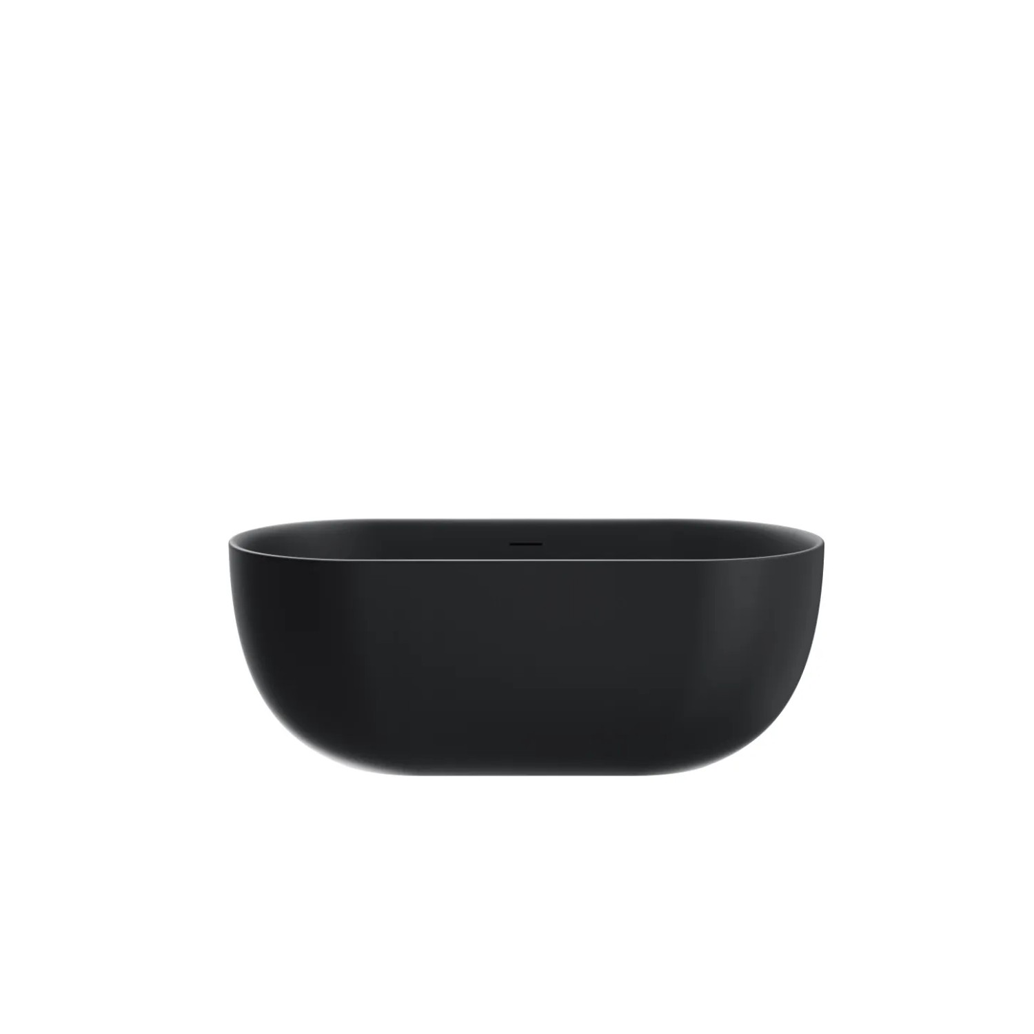 Stano Freistehende Badewanne Lisbon Schwarz Matt  170cm x 80cm