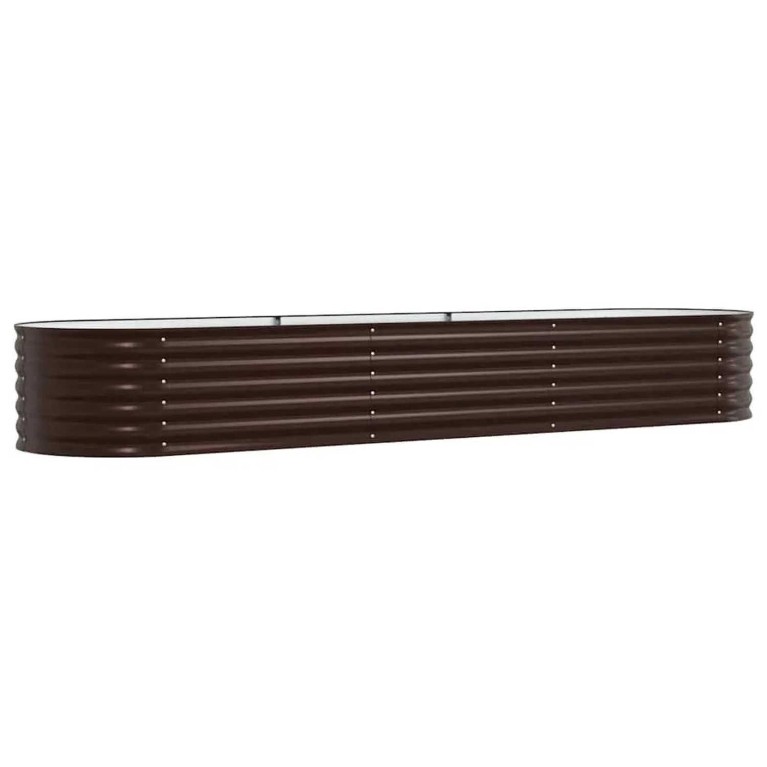 vidaXL Hochbeet Braun 320 x 80 x 44 cm Stahl 42008138