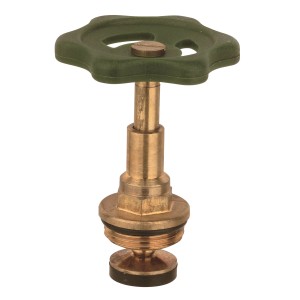 Kirchhoff Oberteil für Schrägsitzventil, Messing glänzend, 26,4 mm (3/4 Zoll)