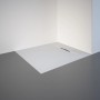 Rechteckige, extraflache Schulte Duschwanne ExpressPlus DWM-Tec, 90x80 cm, in Weiß.