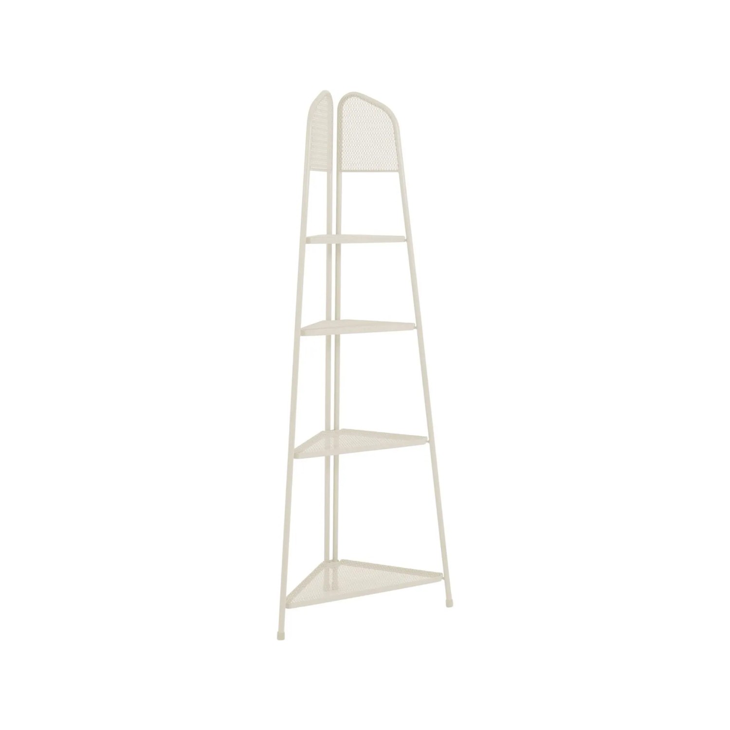 DELUKE Eckregal EDKO Stahl Beige 180x48x48cm Standregal Ecke Wohnzimmerregal Dekorregal